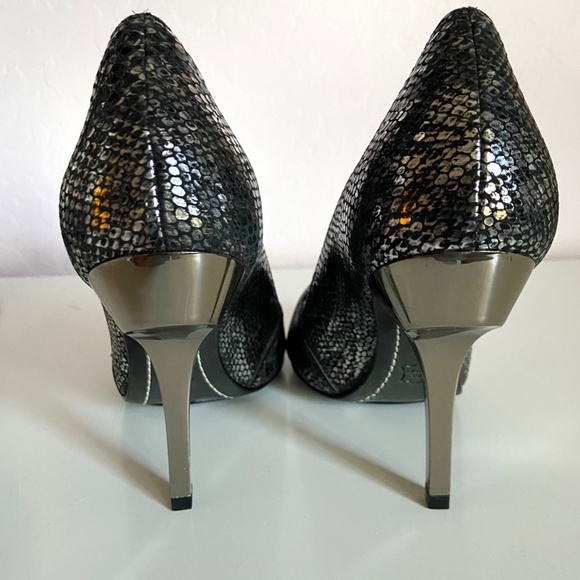 Iridescent, leather snakeskin, stilettos, 6.5 - Picture 6 of 6